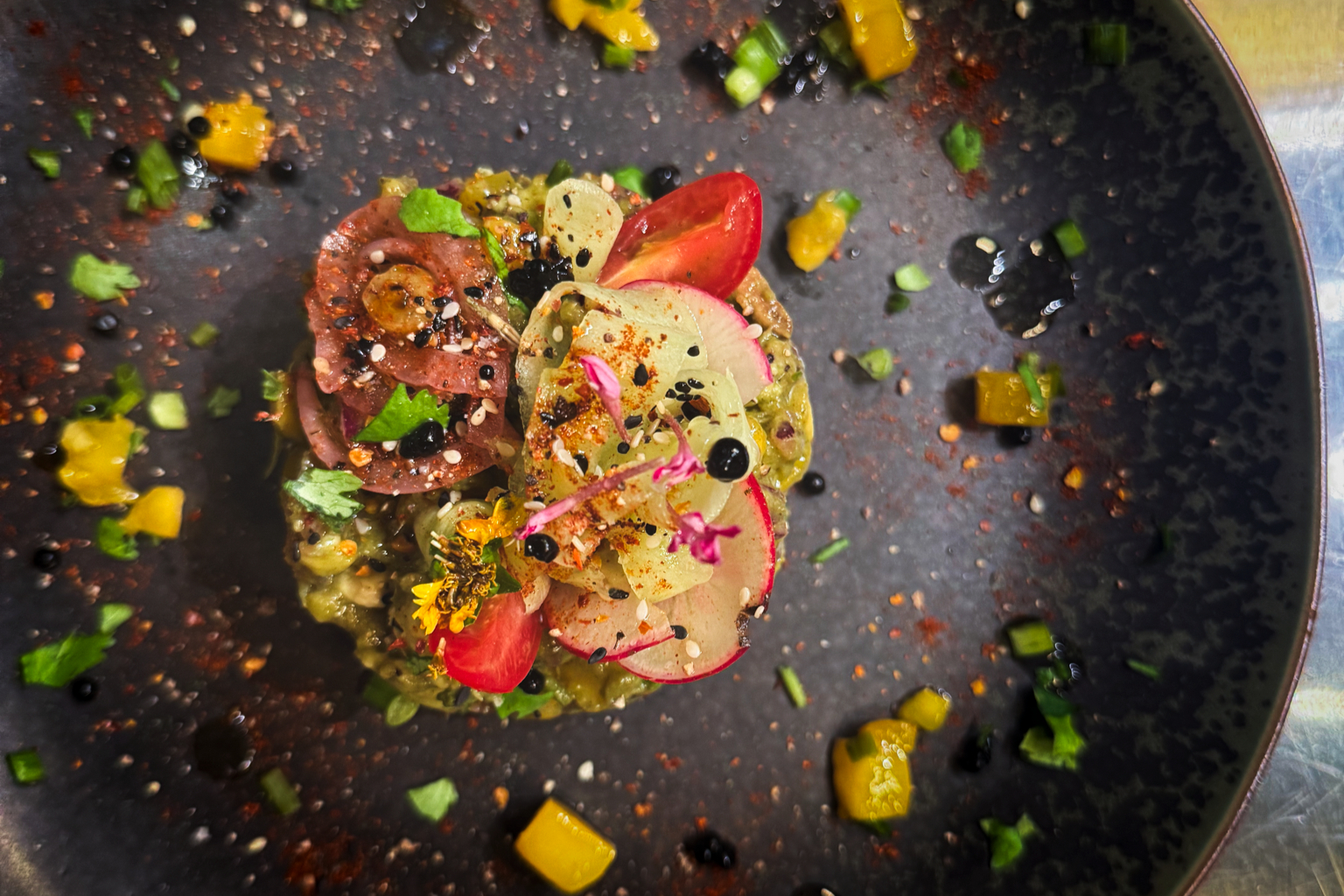 Gourmet dish crafted at Harmony Koh Tao