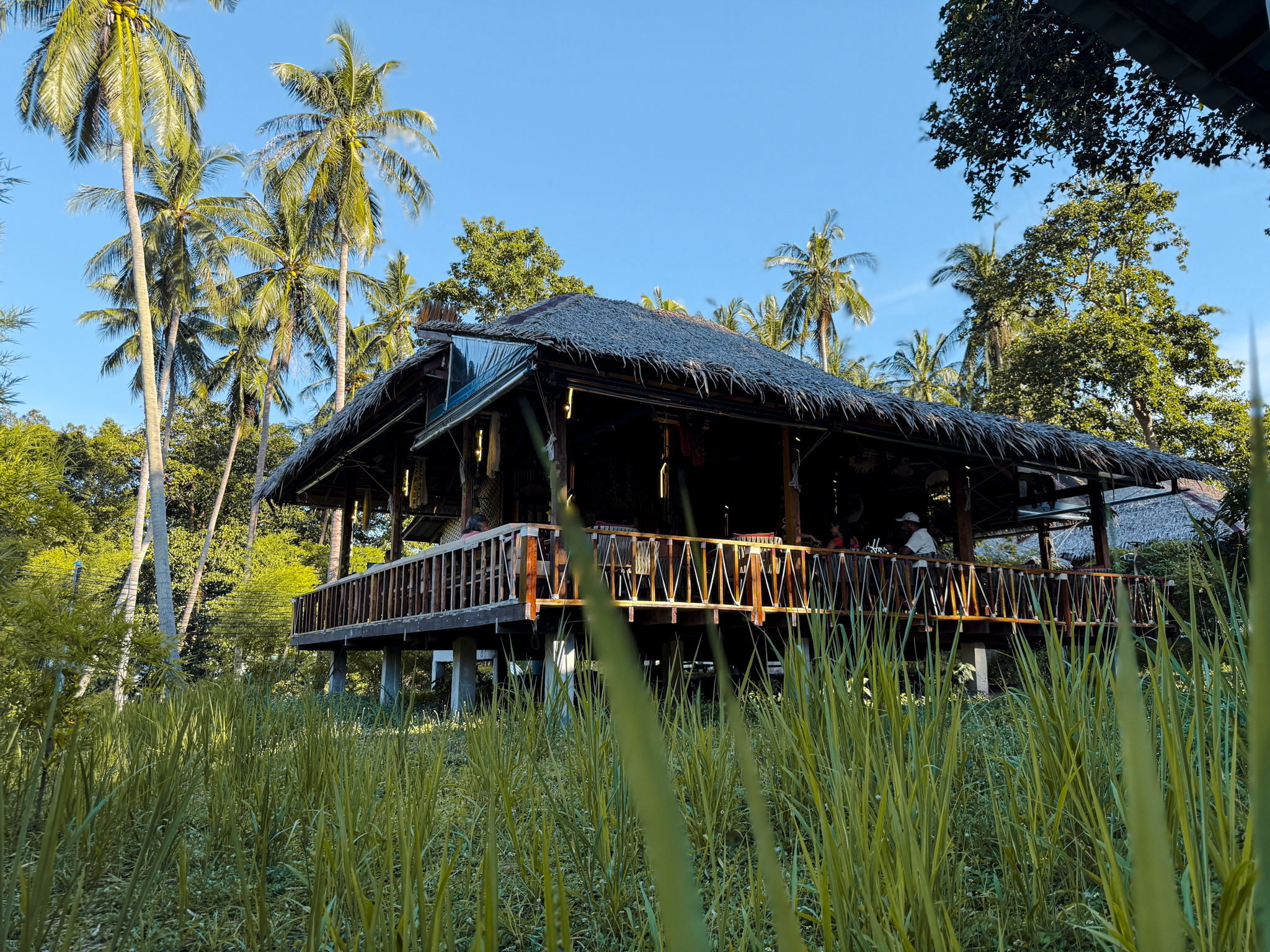 Welcome sign at Harmony Koh Tao restaurant entrance