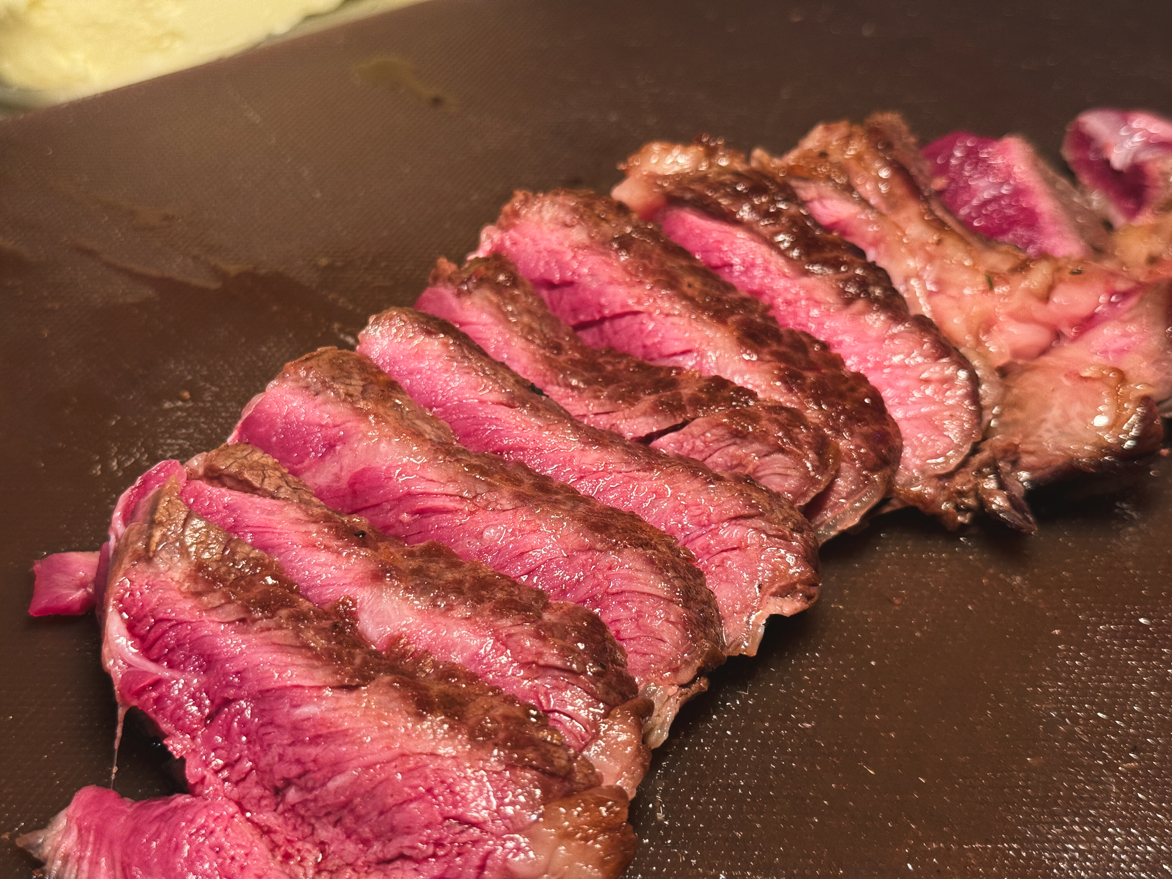Perfectly sliced premium steak at Harmony Koh Tao